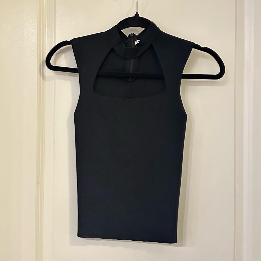 Zara Elegant Black Sleeveless Top